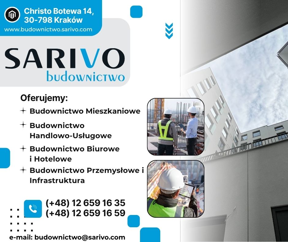 Sarivo: Twój Generalny Wykonawca obiektów komercyjnych i usługowych
