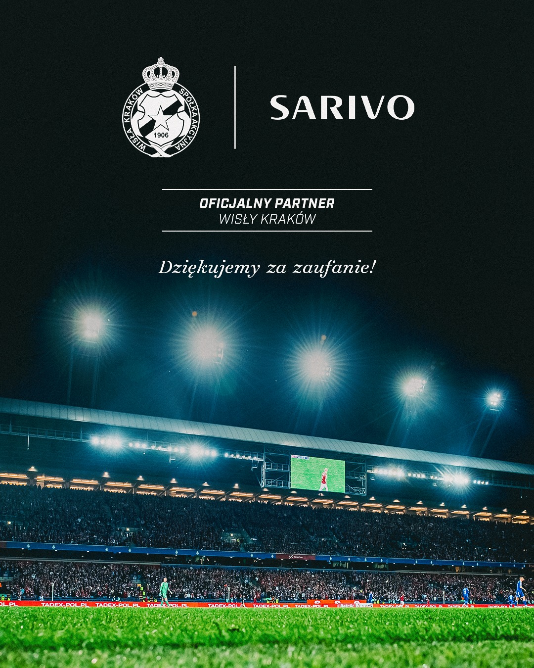 Sarivo oficjalnym partnerem Wisły Kraków