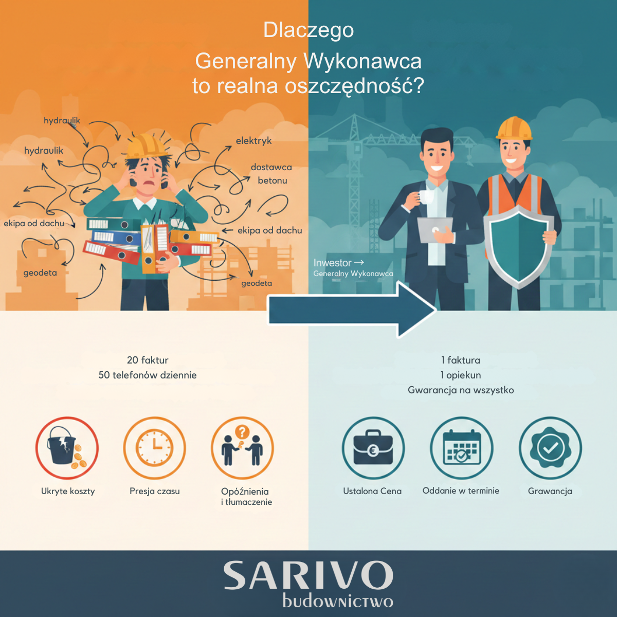 Dlaczego Generalny Wykonawca to realna oszczędność dla Twojej inwestycji?